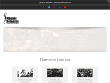Tablet Screenshot of manuelbetanzos.com